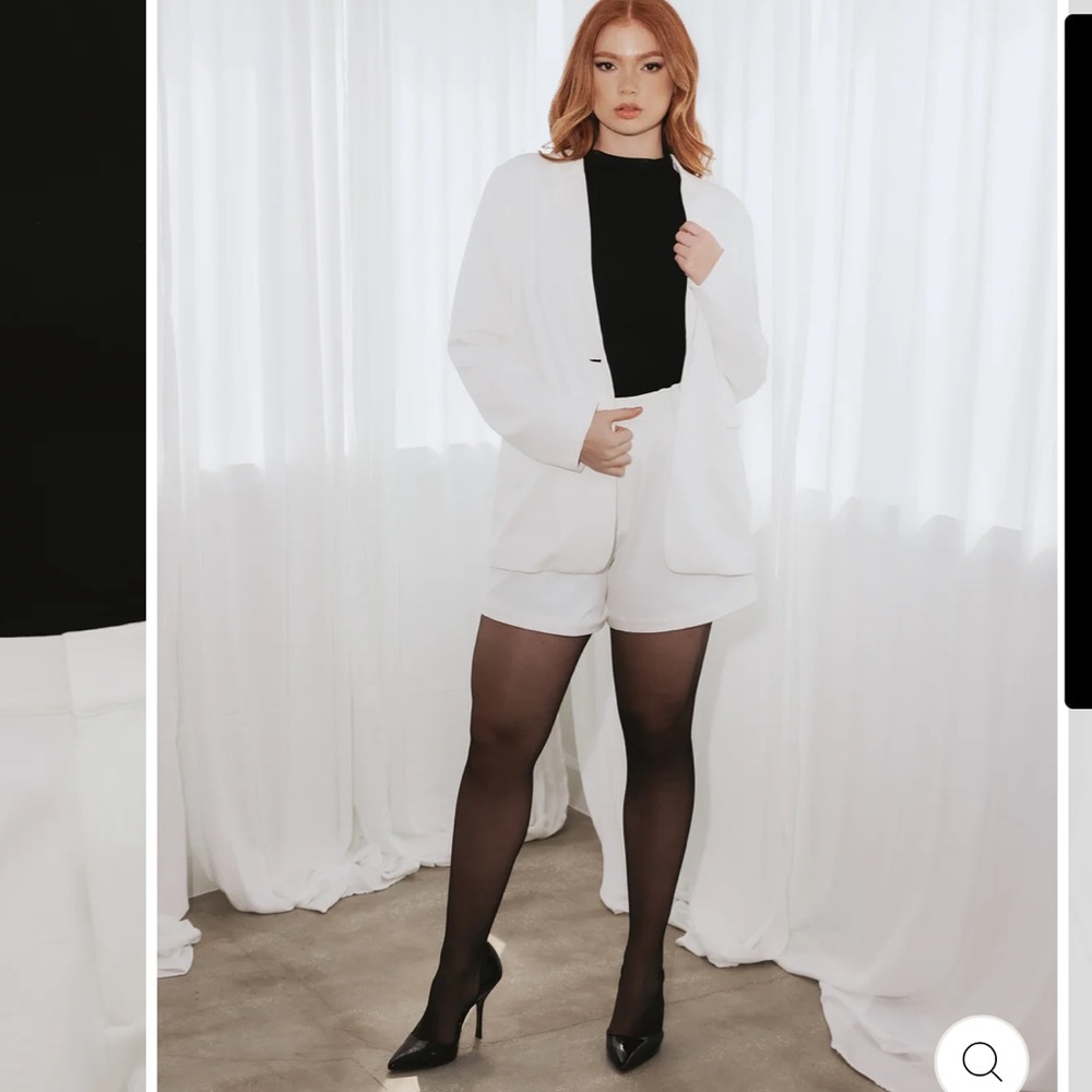 Klassy Network Relaxed Fit Blazer White (medium)
